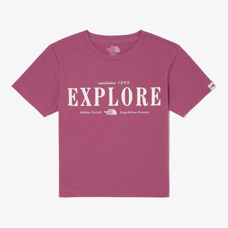 EXPLORE S/S R/TEE ROSE PINK NT7UQ06N