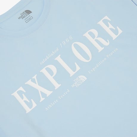 EXPLORE S/S R/TEE BABY BLUE NT7UQ06M