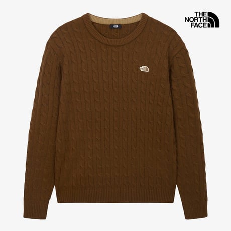 M'S CABLE SWEATER CHOCOLATE NT7AS53C