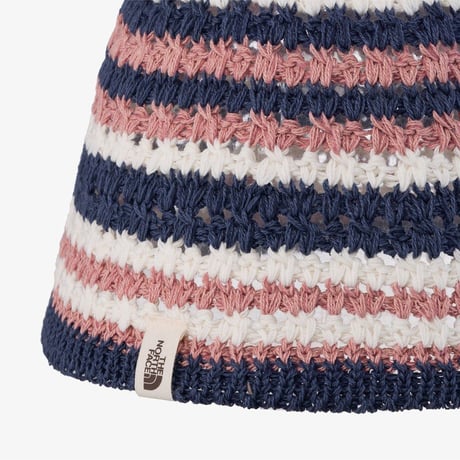 W CROCHET BUCKET HAT GRAYISH PINK NE3HR03K