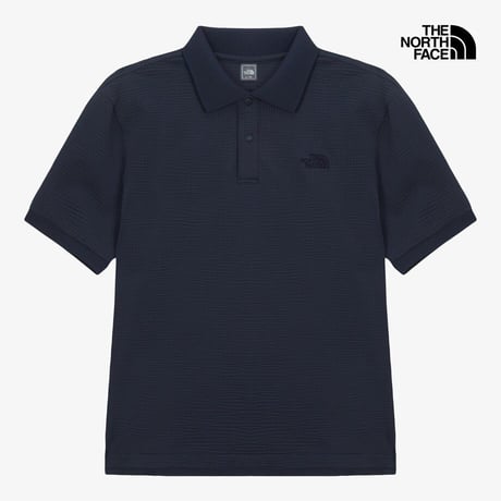 M'S WAFFLE S/S POLO NAVY NT7PS13C