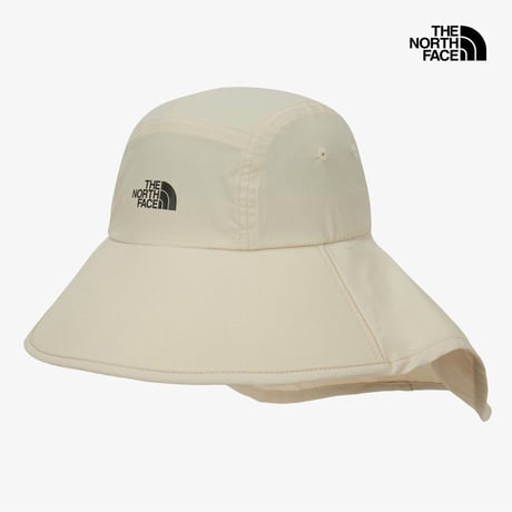 TNF WIDE SUN SHIELD HAT BEIGE NE3HS08B