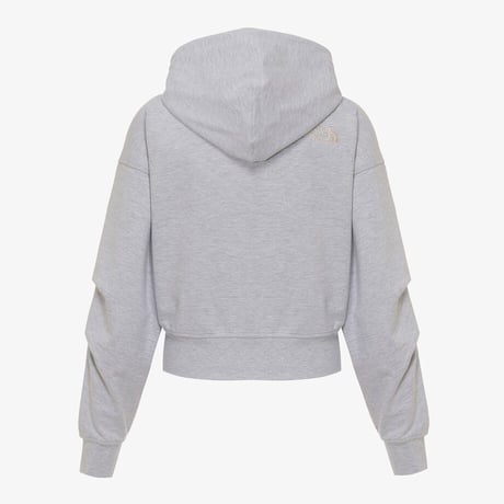 ESSENTIAL HOOD ZIP UP MELANGE GREY NJ5JR02K