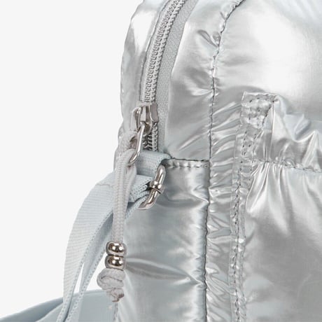 K'S PUFFY CROSS BAG MINI SILVER NN2PR56S