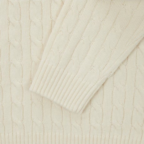 M'S CABLE SWEATER VANILLA NT7AS53B