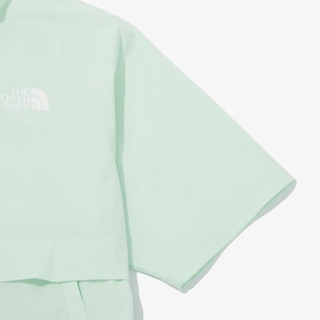 ICE RUN HALF ZIP S/S TEE APPLE GREEN NT7KQ01N