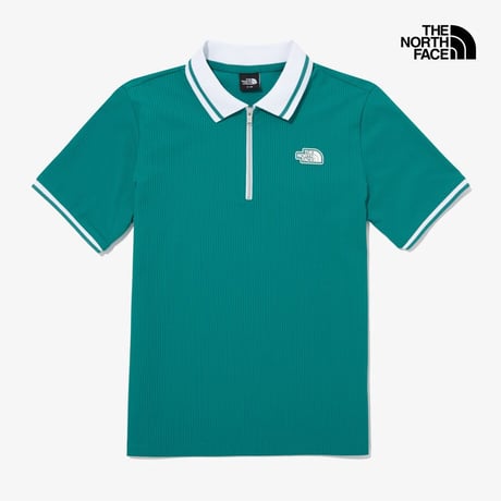 W'S ICE FIELD S/S ZIP UP POLO GREEN NT7PQ37C