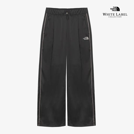W'S SATIN WIDE PANTS BLACK NP6NR32J