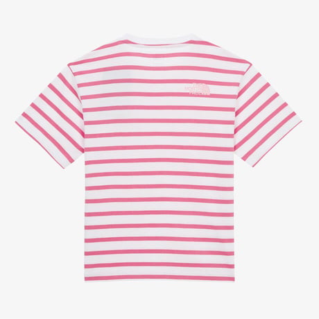 K'S GLEN STRIPE S/S R/TEE HOT PINK NT7UR01U
