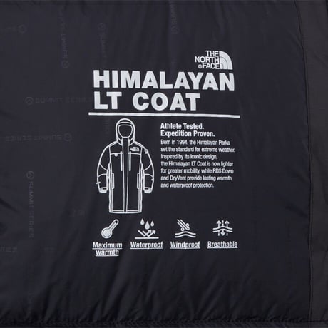 【SUMMIT SERIES】M'S HIMALAYAN LT COAT (RDS) BLACK NC1DS99A