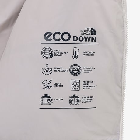 W'S WAVE RDS DOWN JACKET ICE GRAY NJ1DQ82L
