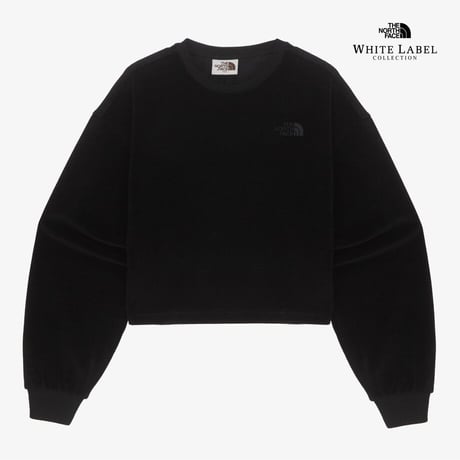 W'S VELOUR SWEATSHIRTS BLACK NM5MQ80J