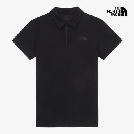 W'S ICE GREEN S/S POLO BLACK NT7PR32A