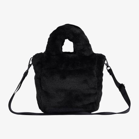 PLUMPY TOTE BAG MINI FUR REAL BLACK NN2PR69