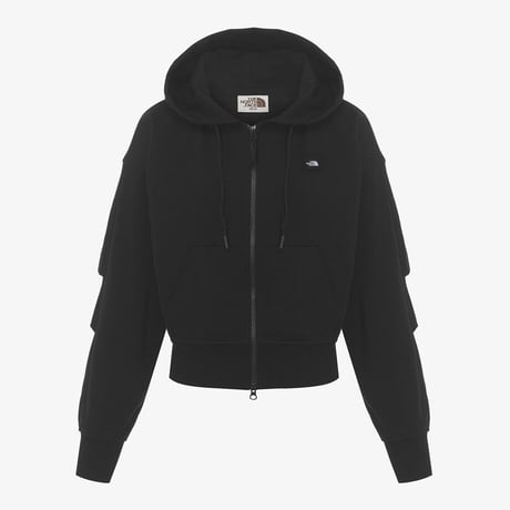 ESSENTIAL HOOD ZIP UP BLACK NJ5JR02J