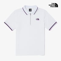 W'S ICE FIELD S/S ZIP UP POLO WHITE NT7PQ37B