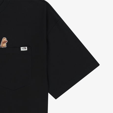 FABLE POCKET S/S R/TEE BLACK NT7US26K