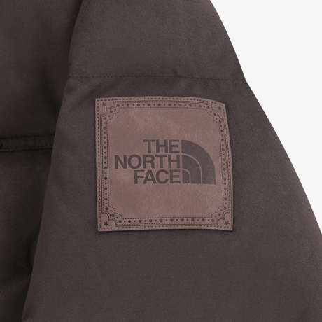 W’S SUEDE NUPTSE JACKET (RDS) BROWN NJ1DR84J