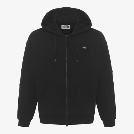ESSENTIAL HOOD ZIP UP BLACK NJ5JR02J