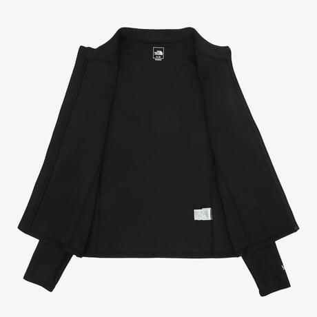 W'S SURF RASHGUARD ZIP UP BLACK NJ5JS31A