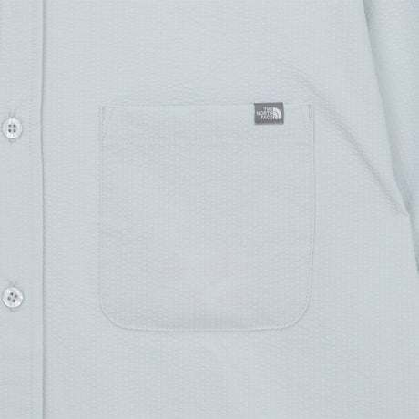 M'S PUMICE L/S SHIRTS LIGHT BLUE NH8LR03A