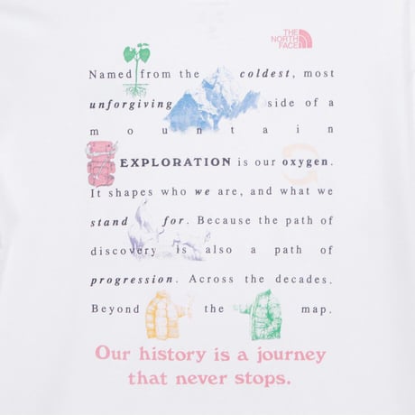 M'S WORDLINE EX S/S R/TEE WHITE NT7US68B