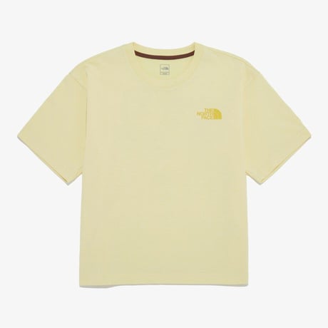 W'S TNF HANGEUL S/S R/TEE LIGHT YELLOW NT7UR42C