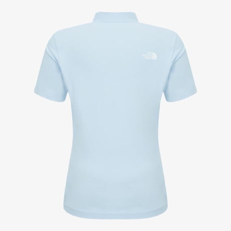 W'S ICE FLEX S/S ZIP TEE LIGHT BLUE NT7KS30C