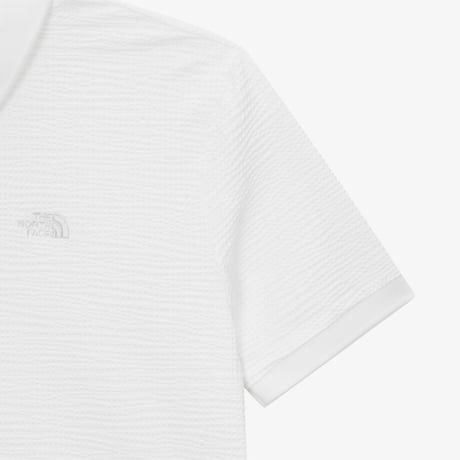 W'S WAFFLE S/S POLO WHITE NT7PS43C