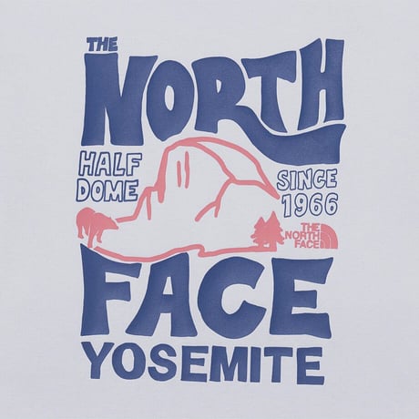 W'S HALF DOME S/S R/TEE LIGHT BLUE NT7UR32M