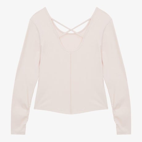 W'S DAZE L/S R/TEE LIGHT PINK NT7TR34B