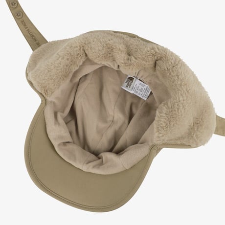 PUFFY FLEECE EARMUFF CAP BEIGE NE3CR52L