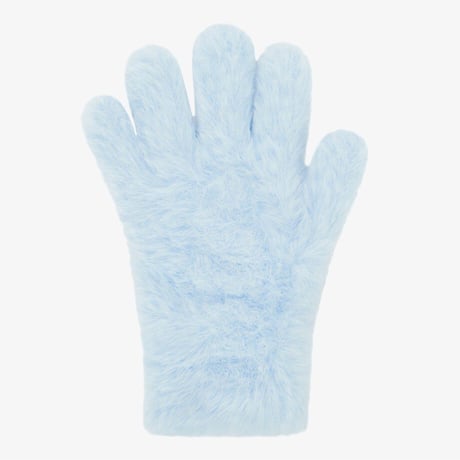 K'S MELLY FUR GLOVES SKY BLUE NJ3GR54T