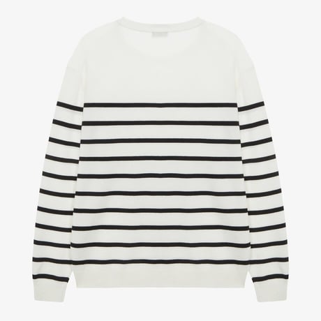 M'S BORGA STRIPE SWEATER CREAM NT7AR70B