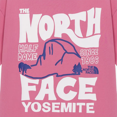HALF DOME S/S R/TEE ROSE PINK NT7UR07M