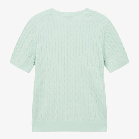 W'S CABLE S/S SWEATER MINT NT7AS31C