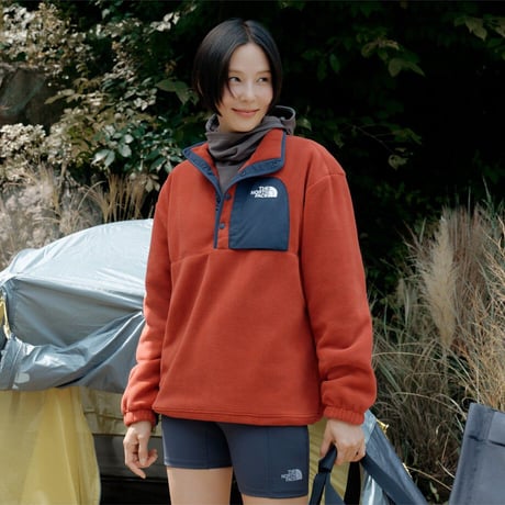 M'S ALLDAY FLEECE ANORAK DARK ORANGE NA4FS50C
