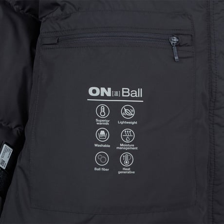 M'S NUPTSE ON JACKET DARK GRAY NJ3NS70C