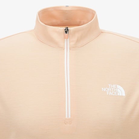 ALL DAY TECH L/S ZIP TEE PEACH NT7LQ01D