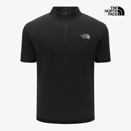M'S AIRWAVE S/S ZIP TEE BLACK NT7KS13A