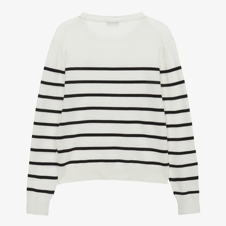 W'S BORGA STRIPE SWEATER CREAM NT7AR90B