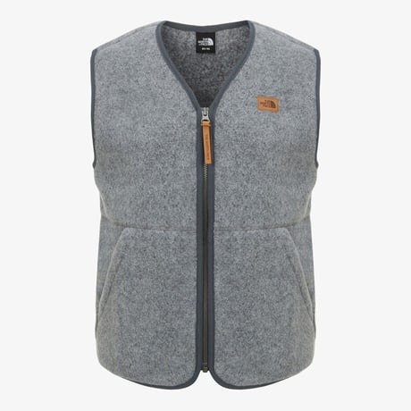 VERMO WOOL FLEECE VEST LIGHT GRAY NV4FR59B