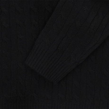 M'S CABLE SWEATER BLACK NT7AS53A
