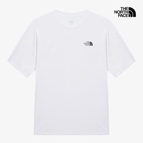 M'S TNF RUN S/S R/TEE WHITE NT7US14D