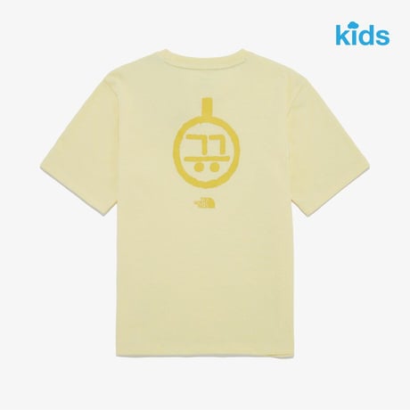 K'S TNF HANGEUL S/S R/TEE 1 LIGHT YELLOW NT7UR28U