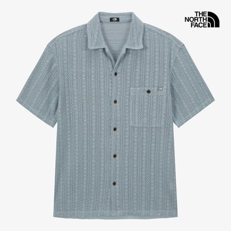 M'S CROCHET S/S SHIRTS GRAY NH8SS08B