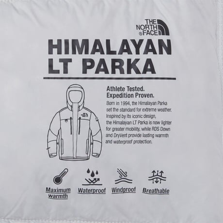 M'S HIMALAYAN LT PARKA (RDS) NEUTRAL GRAY NJ1DS12B