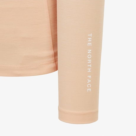 ALL DAY TECH L/S ZIP TEE PEACH NT7LQ01D