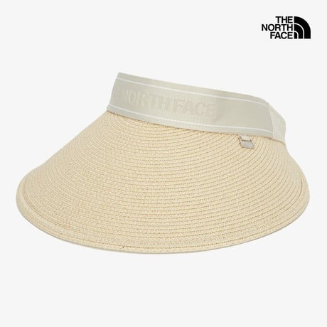 W BIG BRIM WEAVING SUN CAP LIGHT BEIGE NE3CQ11B