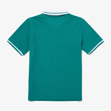 W'S ICE FIELD S/S ZIP UP POLO GREEN NT7PQ37C